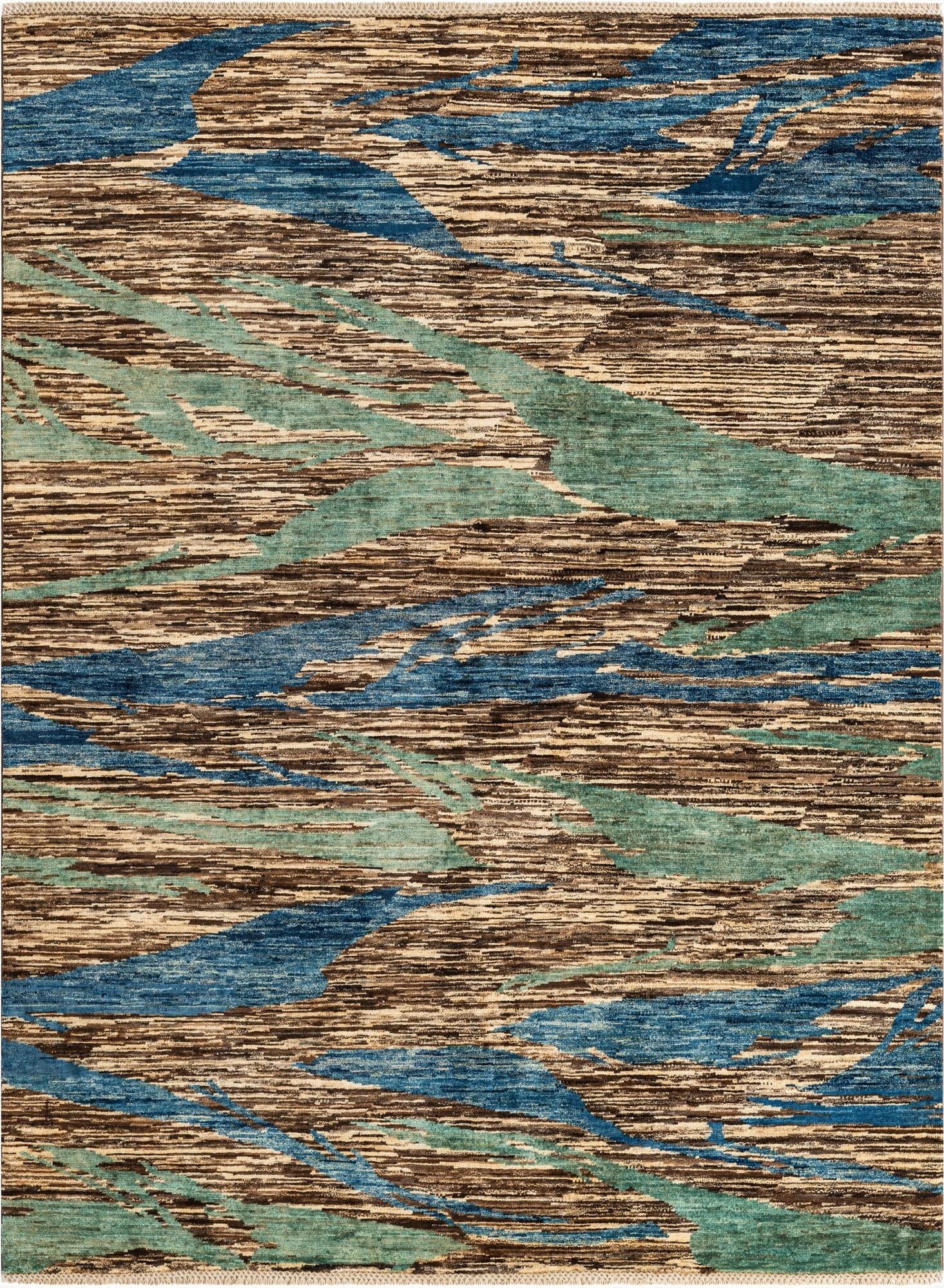 5' 11 x 7' 10  Hand Knotted Modern Ziegler Rug