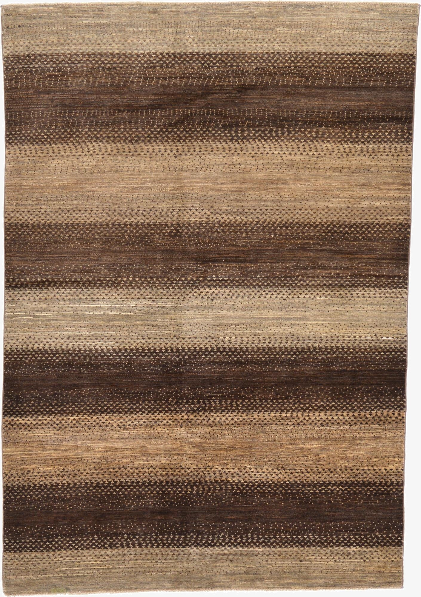 4' 10 x 7'  Hand Knotted Modern Ziegler Rug