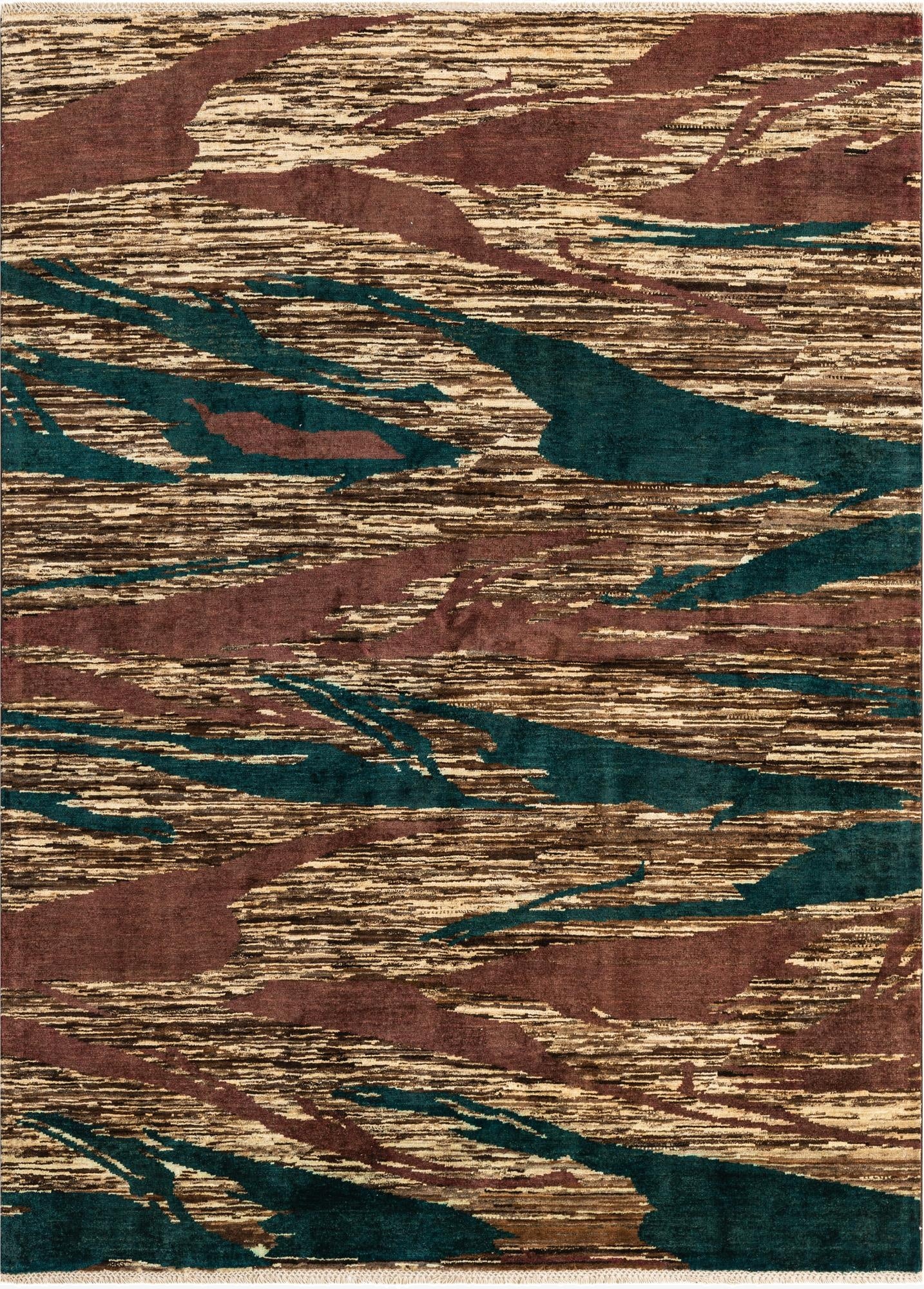 5' 9 x 7' 10  Hand Knotted Modern Ziegler Rug