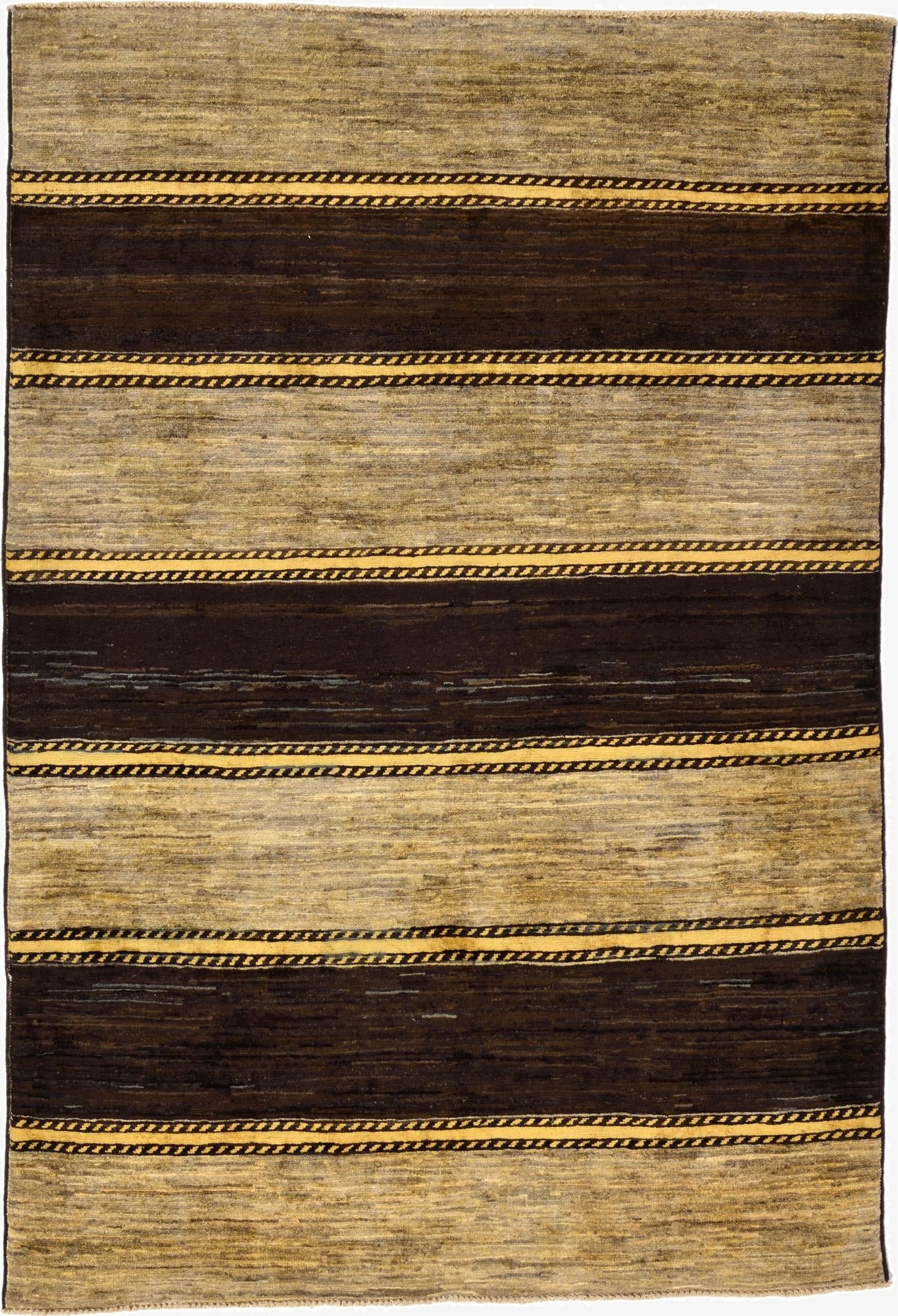 3' 11 x 5' 8  Hand Knotted Modern Ziegler Oriental Rug