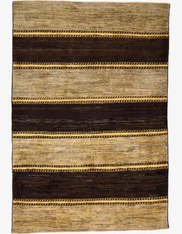 3' 11 x 5' 8 Hand Knotted Modern Ziegler Oriental Rug