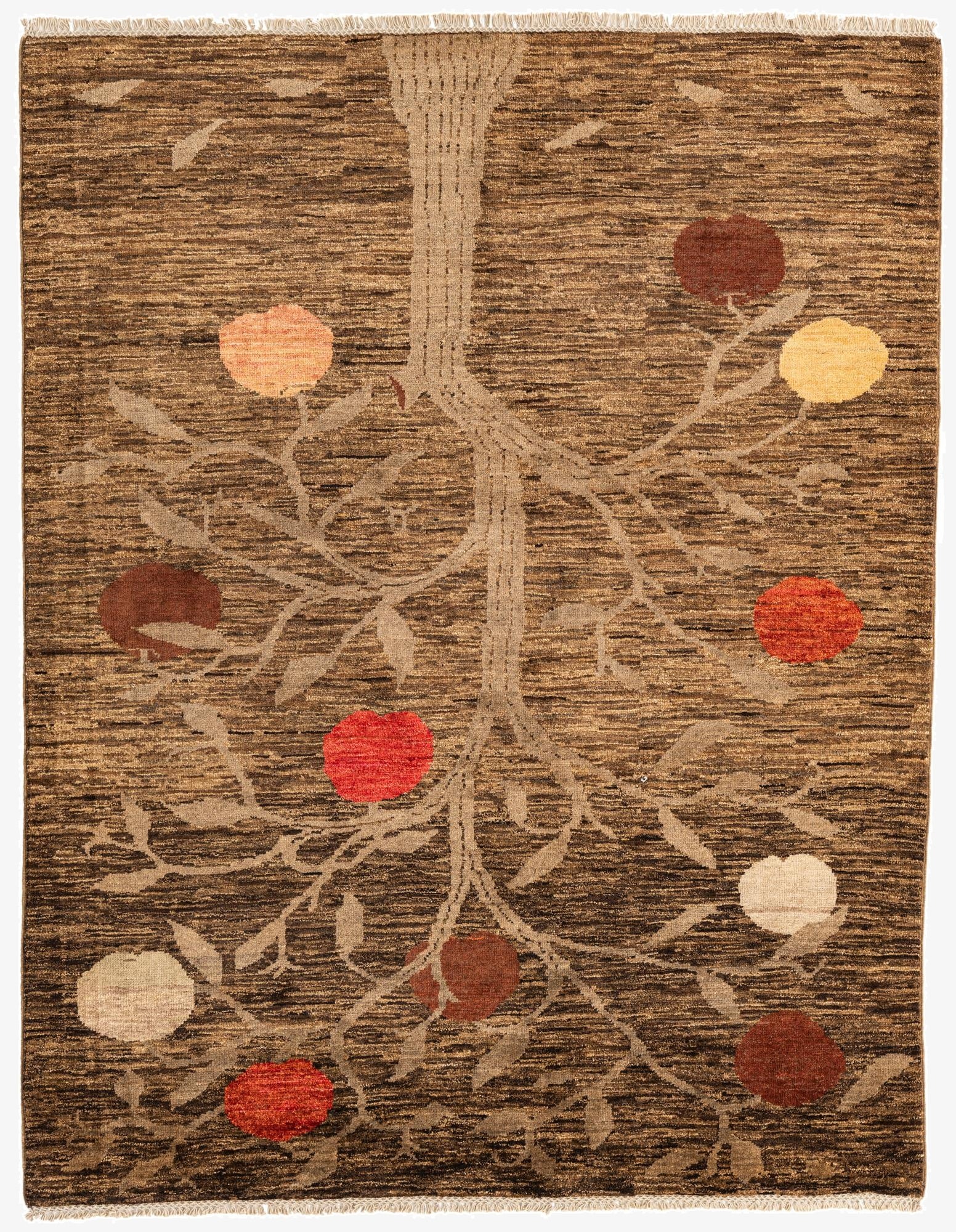 5' 3 x 6' 9  Hand Knotted Modern Ziegler Wool Rug