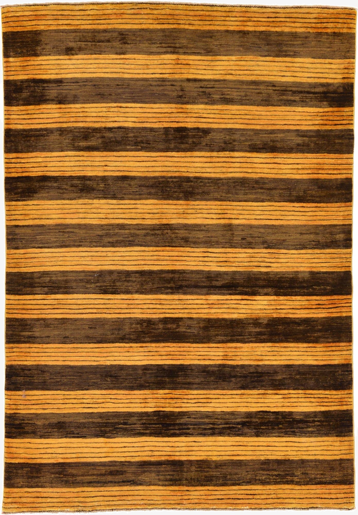 4' 10 x 7'  Hand Knotted Modern Ziegler Rug