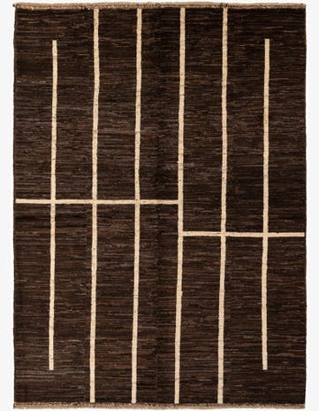 5' 9 x 7' 9 Hand Knotted Modern Ziegler Wool Rug