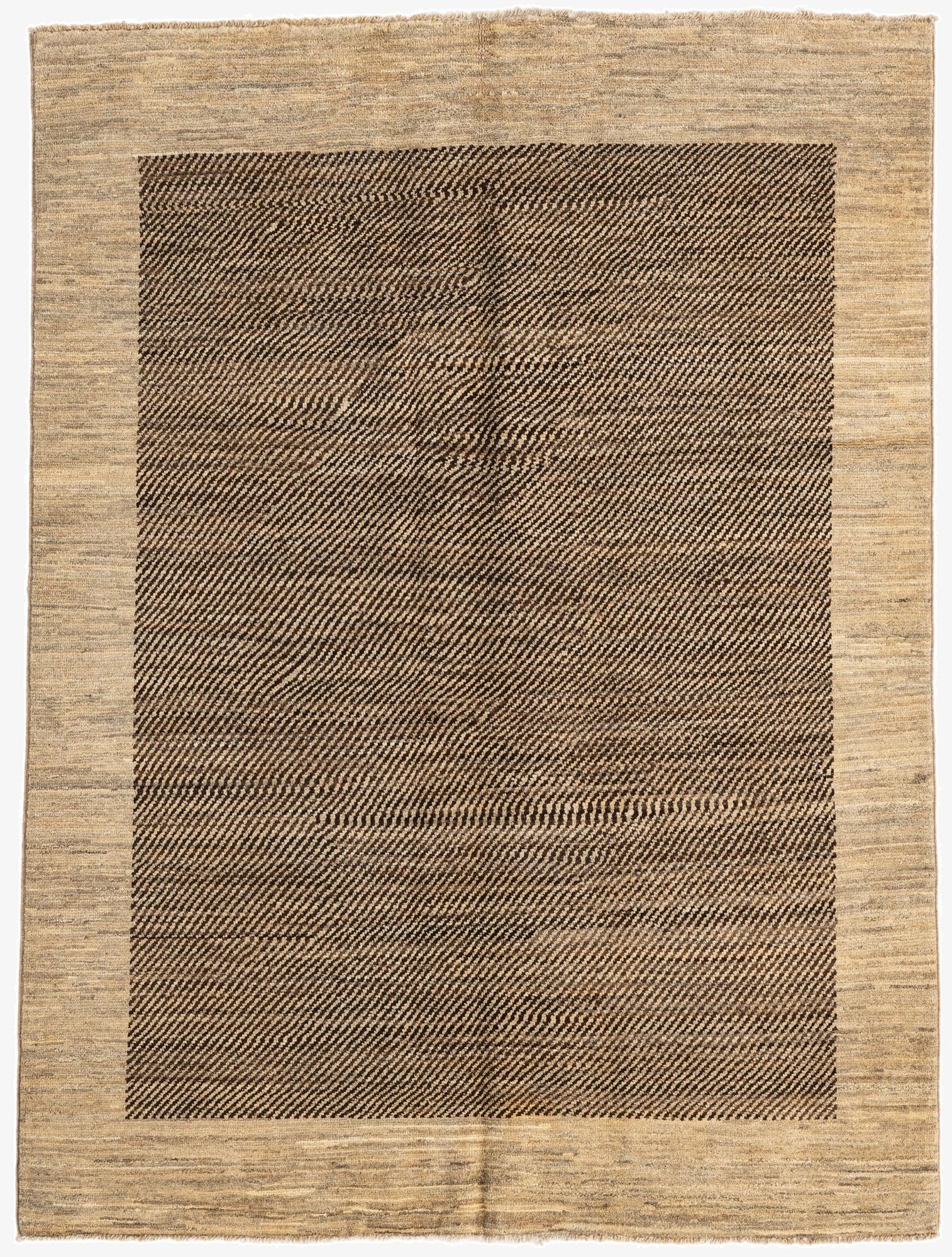 4' 7 x 6' 3  Hand Knotted Modern Ziegler Rug