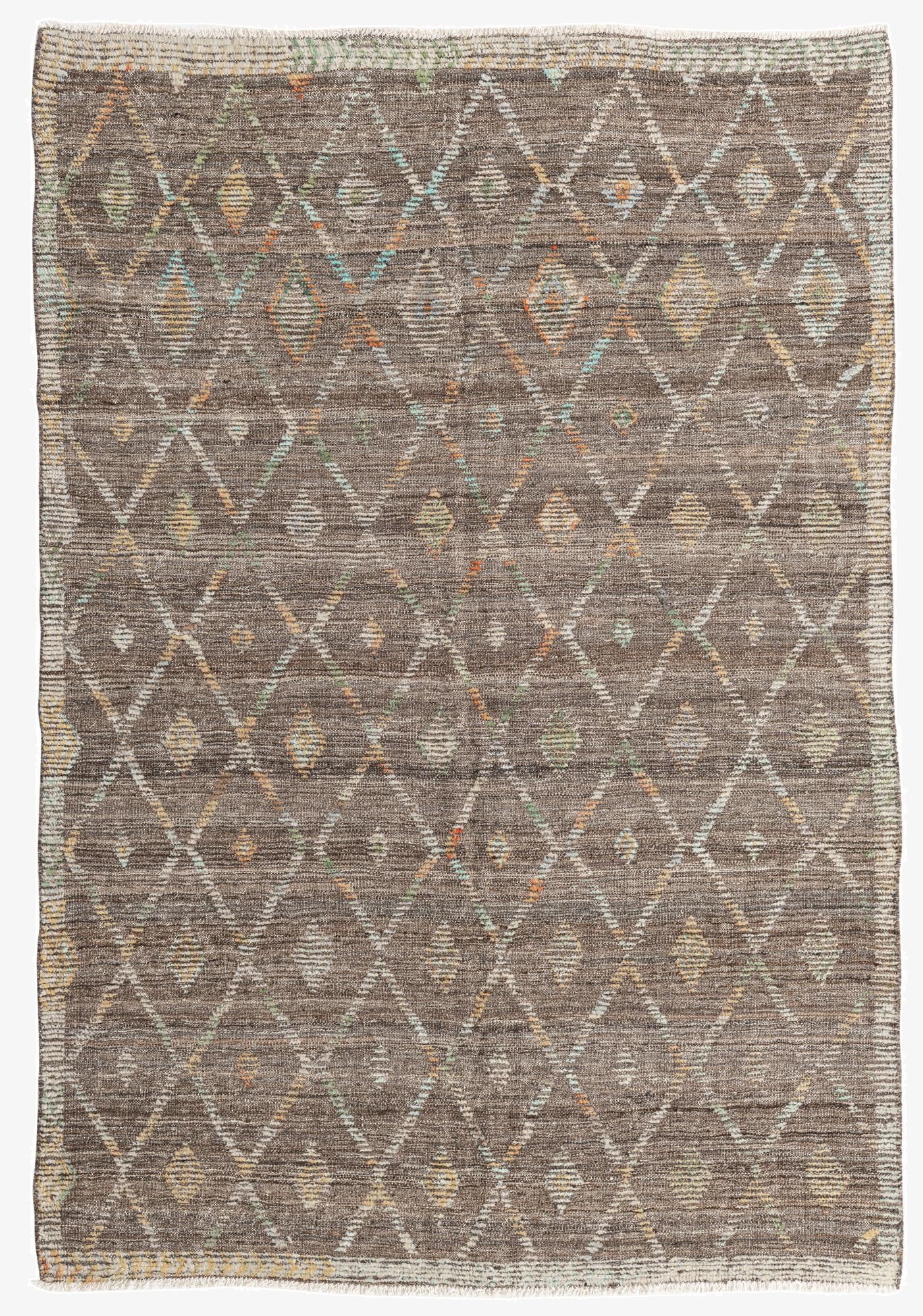 5' 8 x 8' 5  Hand Knotted Modern Ziegler Wool Rug