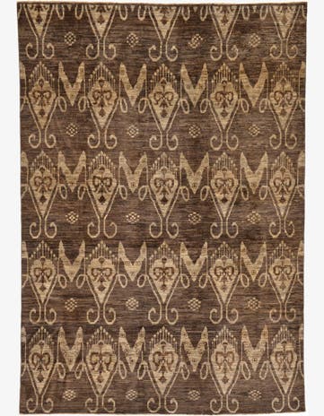 6' 7 x 9' 5 Hand Knotted Modern Ziegler Rug