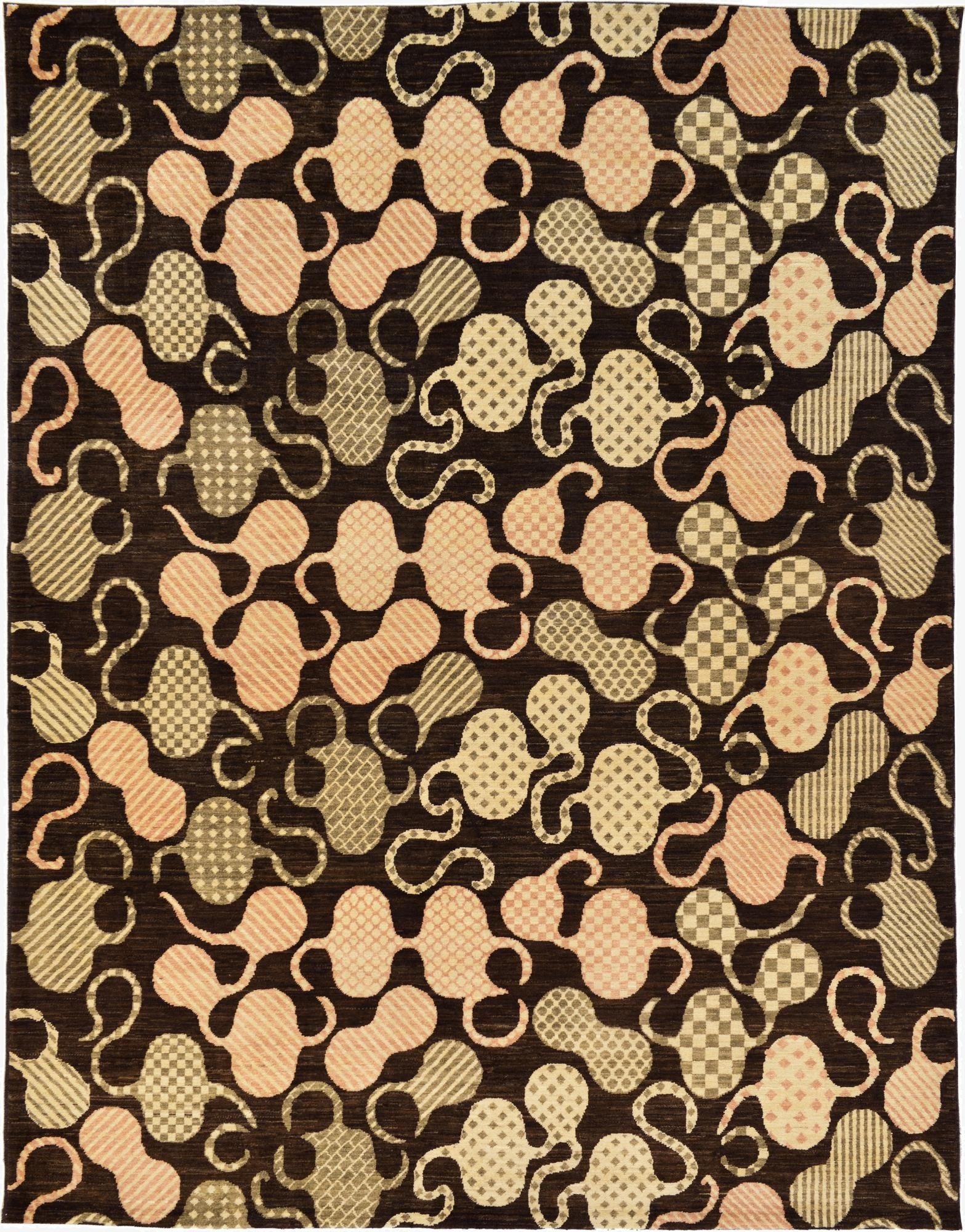 7' 8 x 9' 9  Hand Knotted Modern Ziegler Oriental Rug