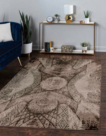  Custom Brown Monte Carlo Rug