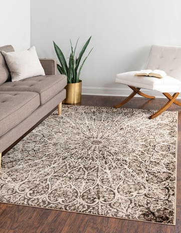 Brown Monte Carlo Rug