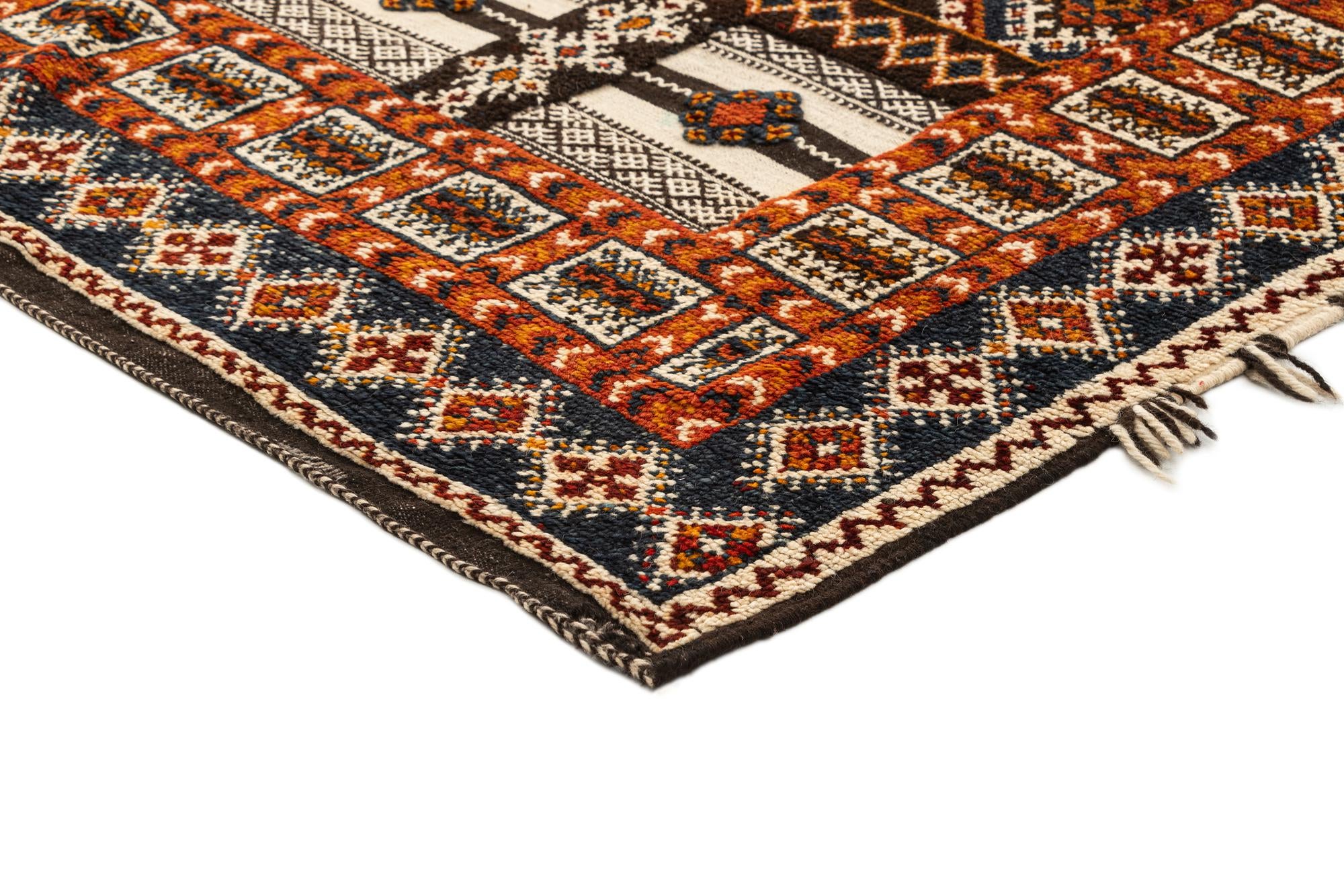 6' 5 x 8' 9 Hand Knotted Moroccan Oriental Wool Rug