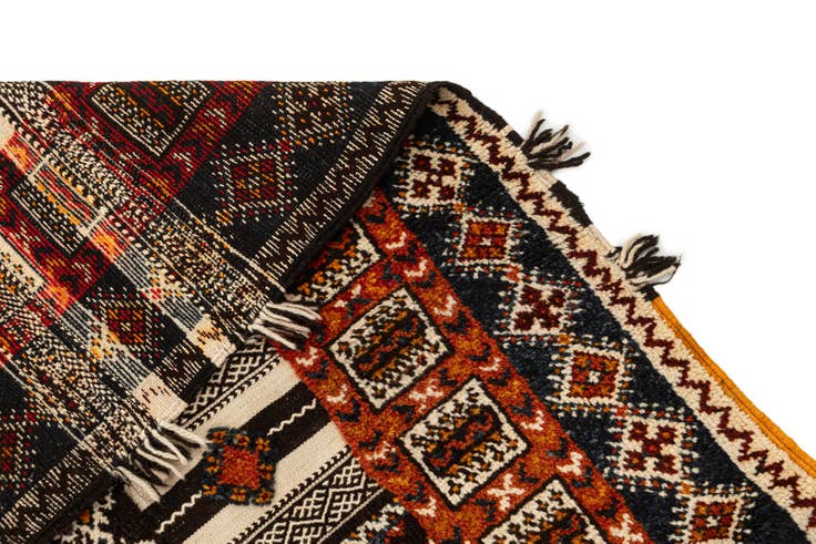 Detail image of 6' 5 x 8' 9 Hand Knotted Moroccan Oriental Wool Rug