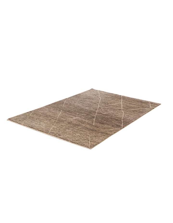 4' 8 x 6' 8 Hand Knotted Moroccan Wool Rug