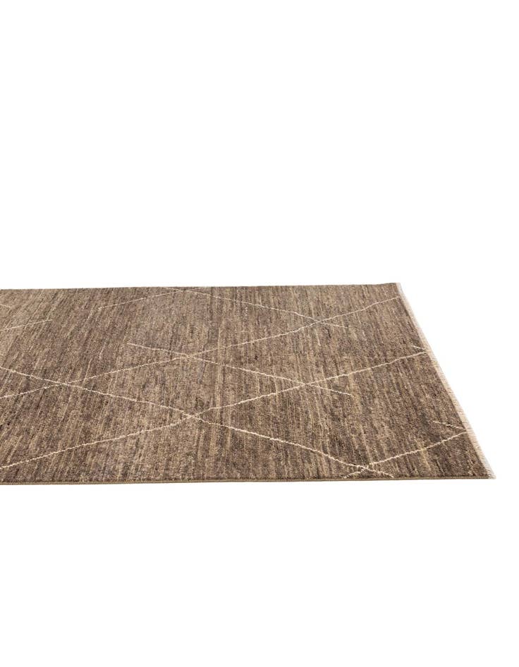 Detail image of 4' 8 x 6' 8  Hand Knotted Moroccan Wool Rug