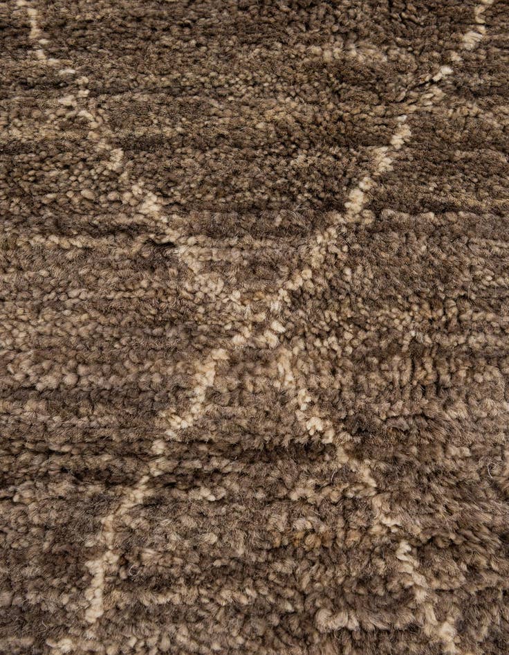 Detail image of 4' 8 x 6' 8  Hand Knotted Moroccan Wool Rug