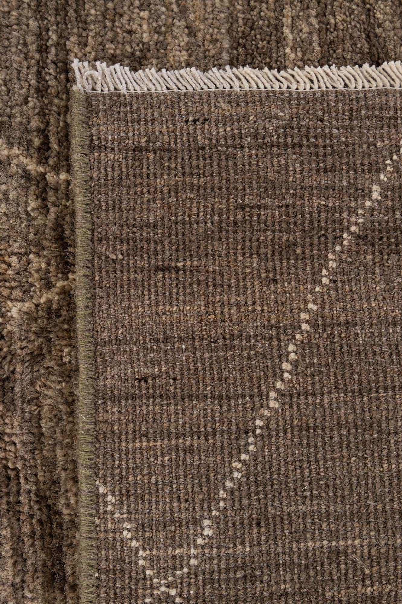 4' 8 x 6' 8 Hand Knotted Moroccan Wool Rug