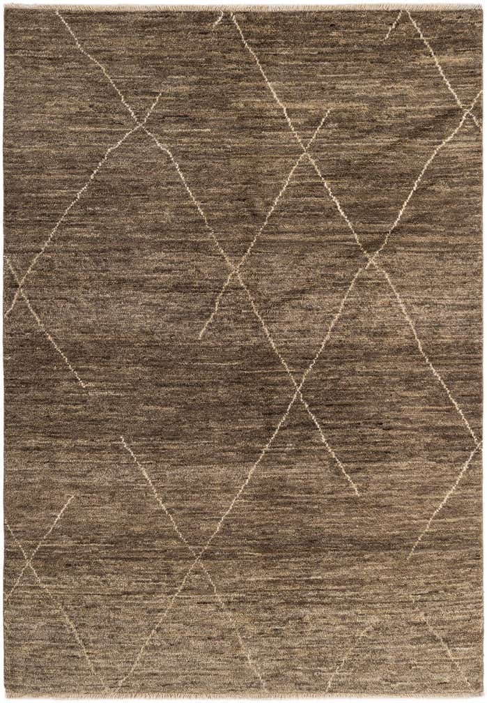 4' 8 x 6' 8 Hand Knotted Moroccan Wool Rug