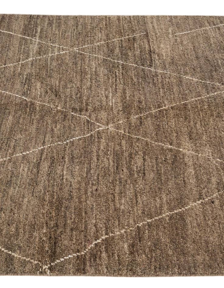 Detail image of 4' 7 x 6' 5  Hand Knotted Moroccan Wool Rug