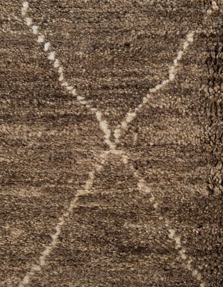Detail image of 4' 7 x 6' 5  Hand Knotted Moroccan Wool Rug