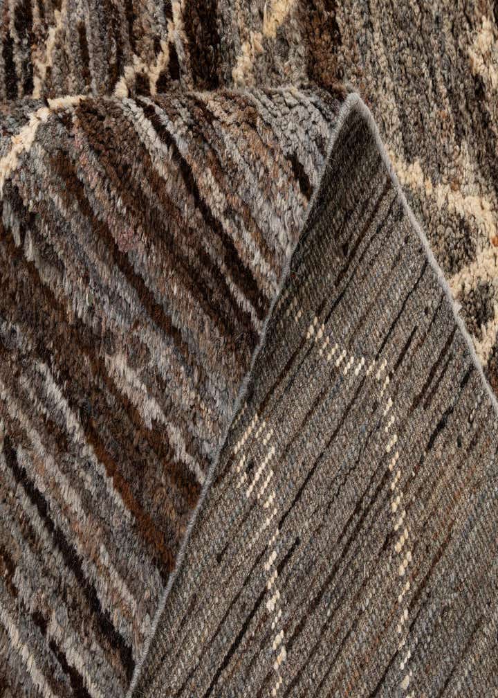 5' x 6' 4 Hand Knotted Moroccan Wool Rug