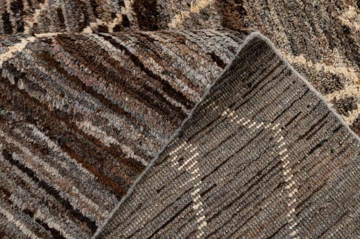 5' x 6' 4 Hand Knotted Moroccan Wool Rug