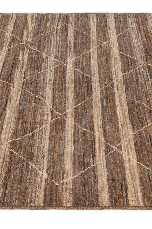 Detail image of 5' x 6' 7 Hand Knotted Moroccan Wool Rug