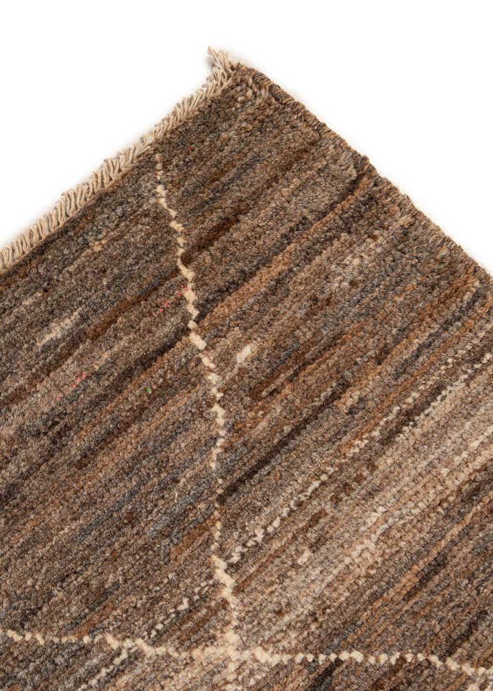 5' x 6' 7 Hand Knotted Moroccan Wool Rug