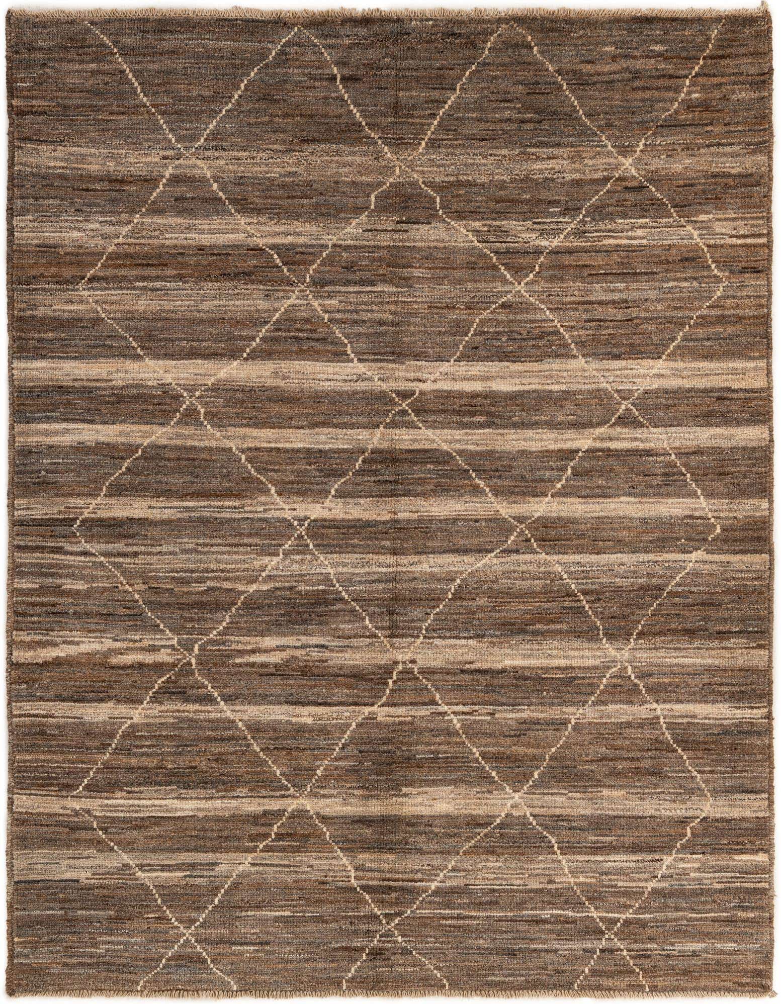 5' x 6' 7 Hand Knotted Moroccan Wool Rug