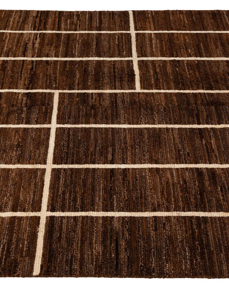 Detail image of 5' x 6' 6  Hand Knotted Moroccan Wool Rug