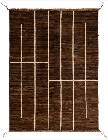5' x 6' 6 Hand Knotted Moroccan Wool Rug