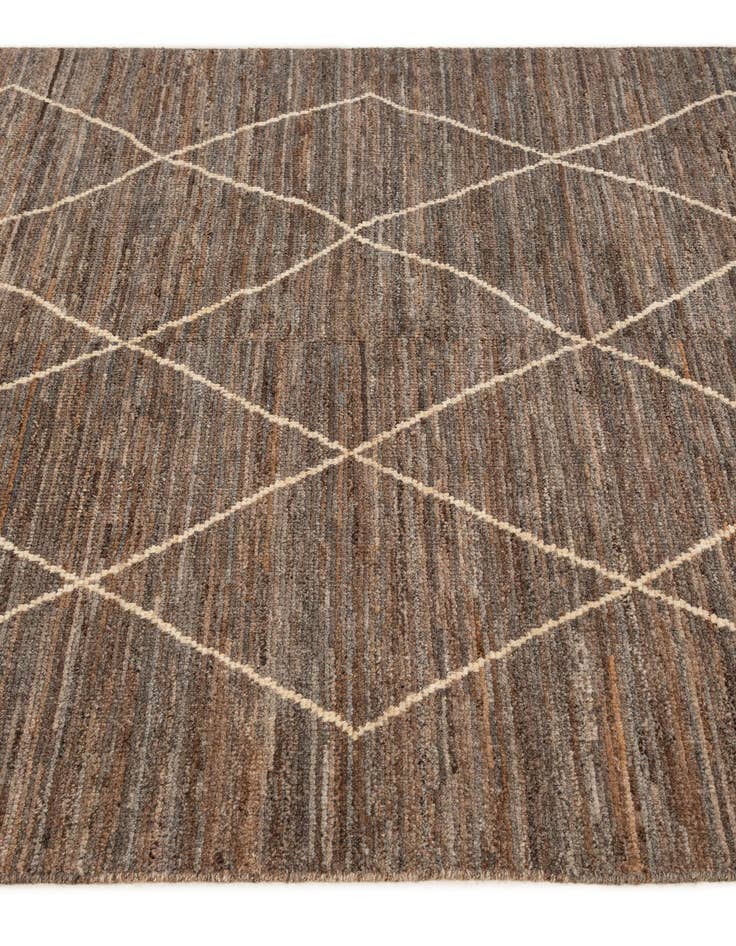 Detail image of 5' x 6' 7  Hand Knotted Moroccan Wool Rug