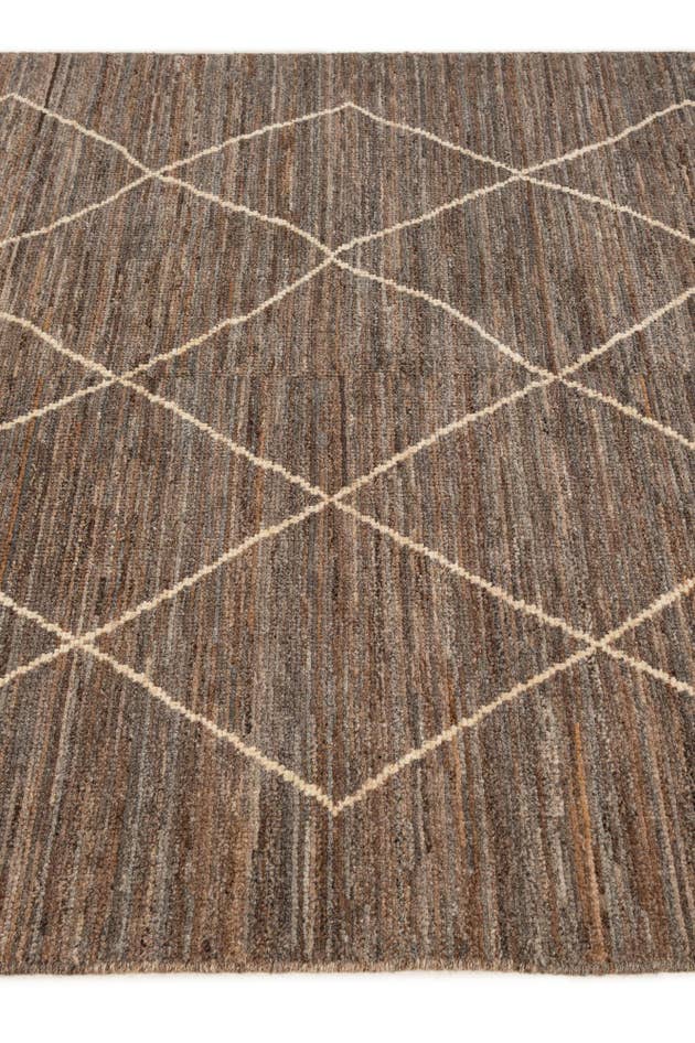 Detail image of 5' x 6' 7 Hand Knotted Moroccan Wool Rug