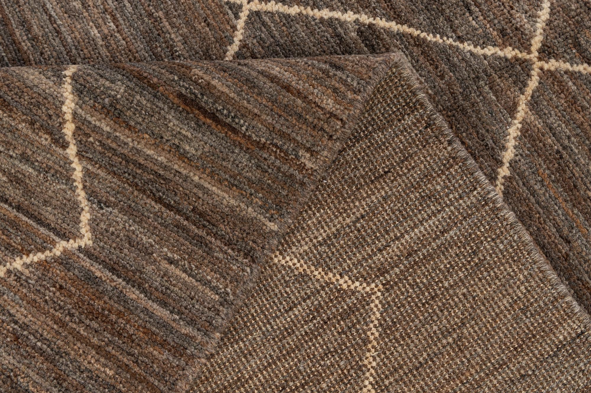 5' x 6' 7 Hand Knotted Moroccan Wool Rug