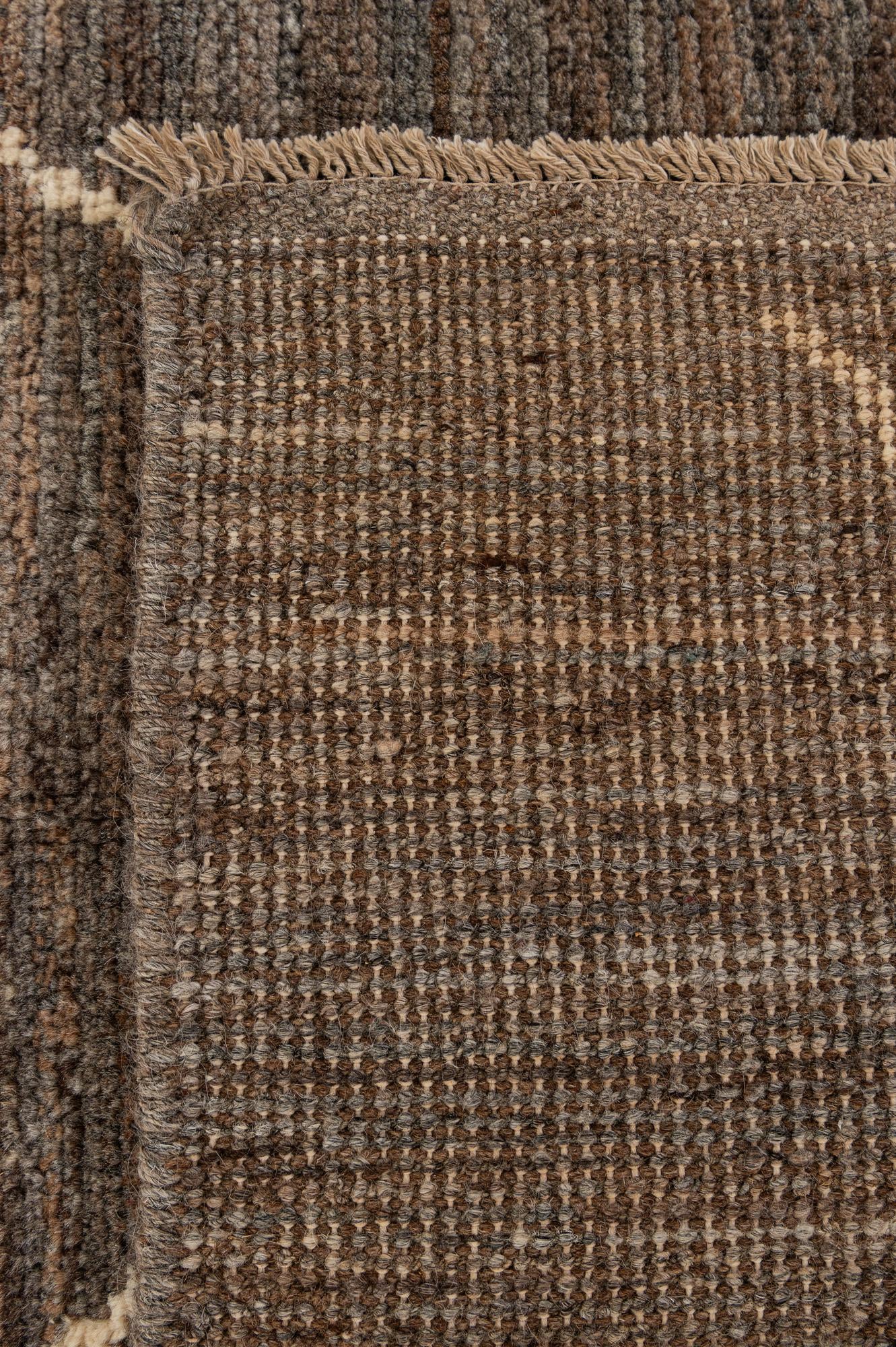 5' x 6' 7 Hand Knotted Moroccan Wool Rug