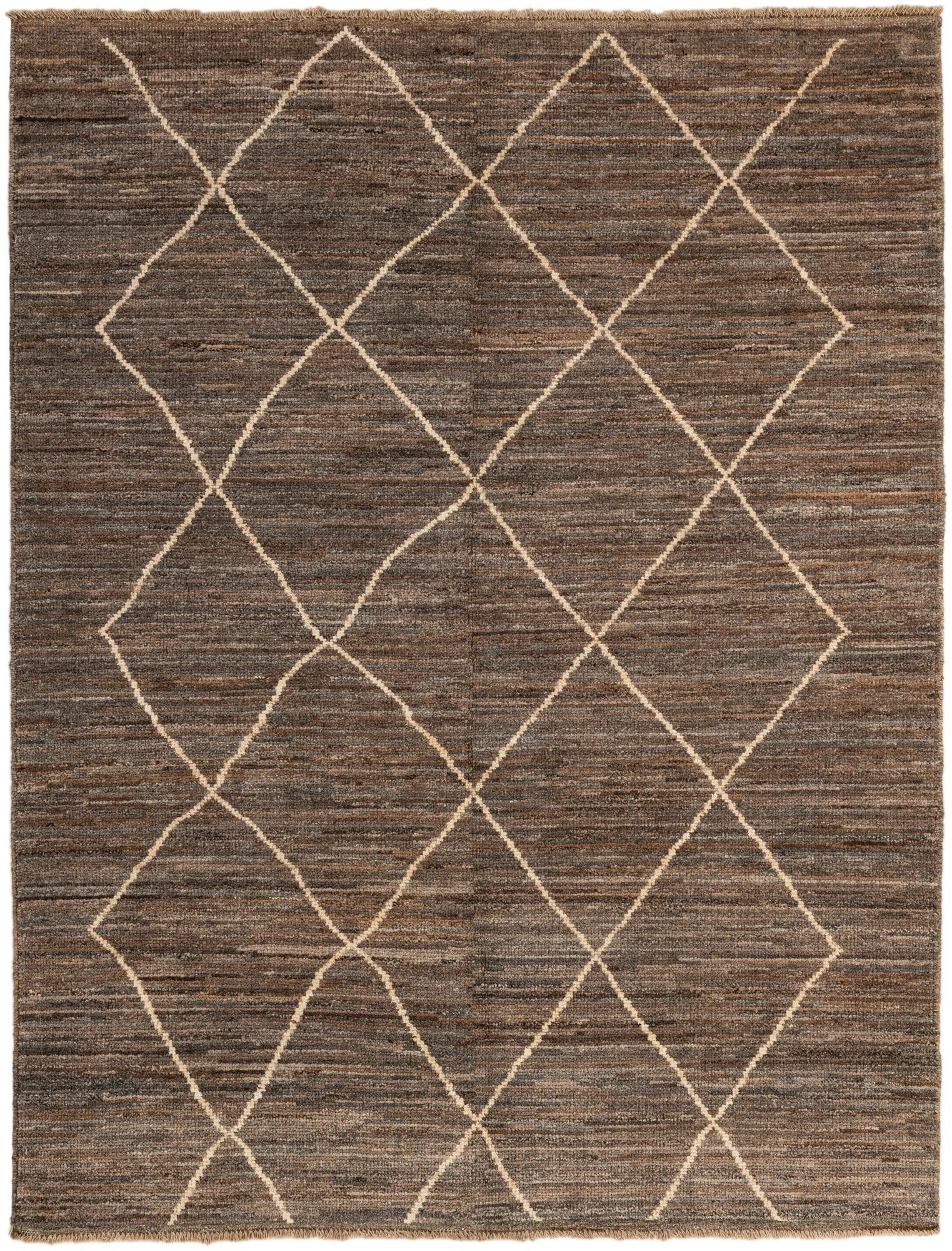 5' x 6' 7 Hand Knotted Moroccan Wool Rug