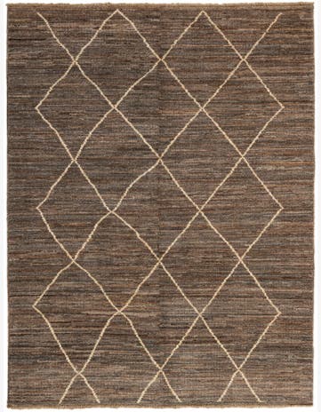 5' x 6' 7 Hand Knotted Moroccan Wool Rug