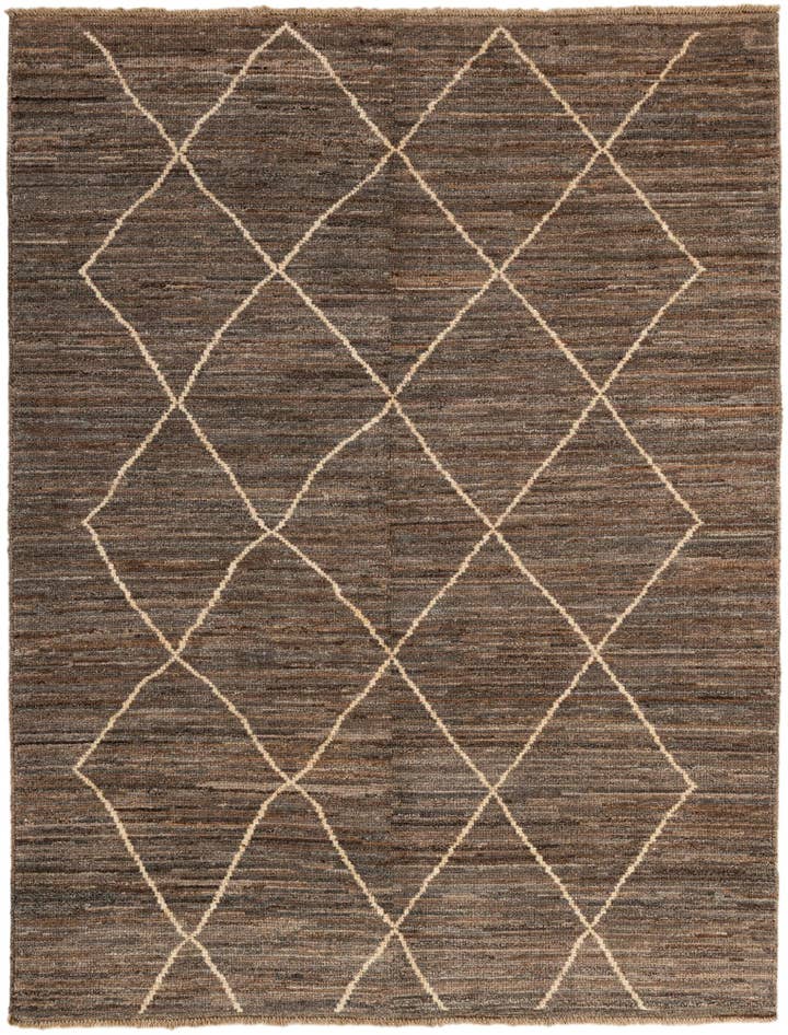 Detail image of 5' x 6' 7 Hand Knotted Moroccan Wool Rug