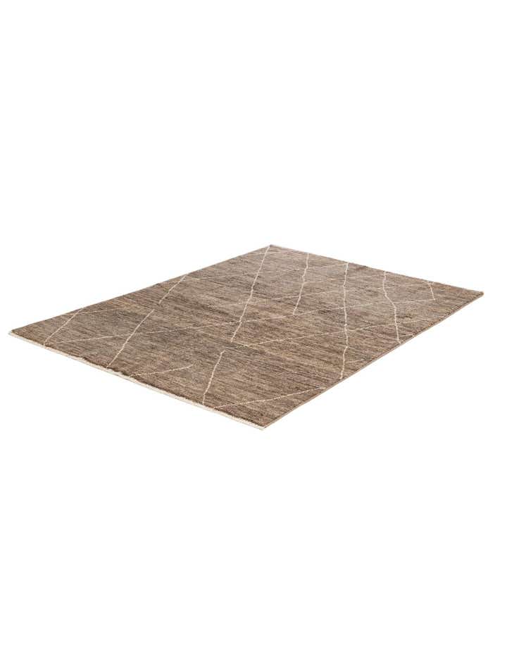 5' x 6' 9 Hand Knotted Moroccan Wool Rug