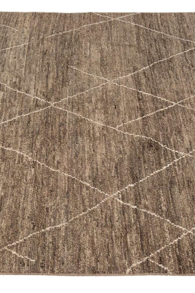 5' x 6' 9 Hand Knotted Moroccan Wool Rug