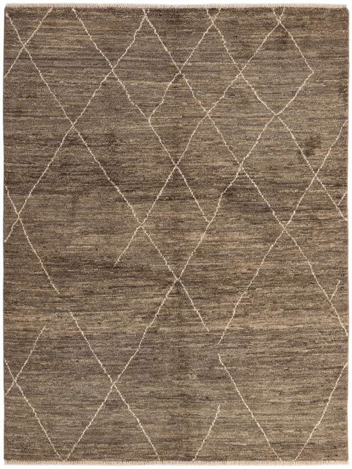 5' x 6' 9 Hand Knotted Moroccan Wool Rug