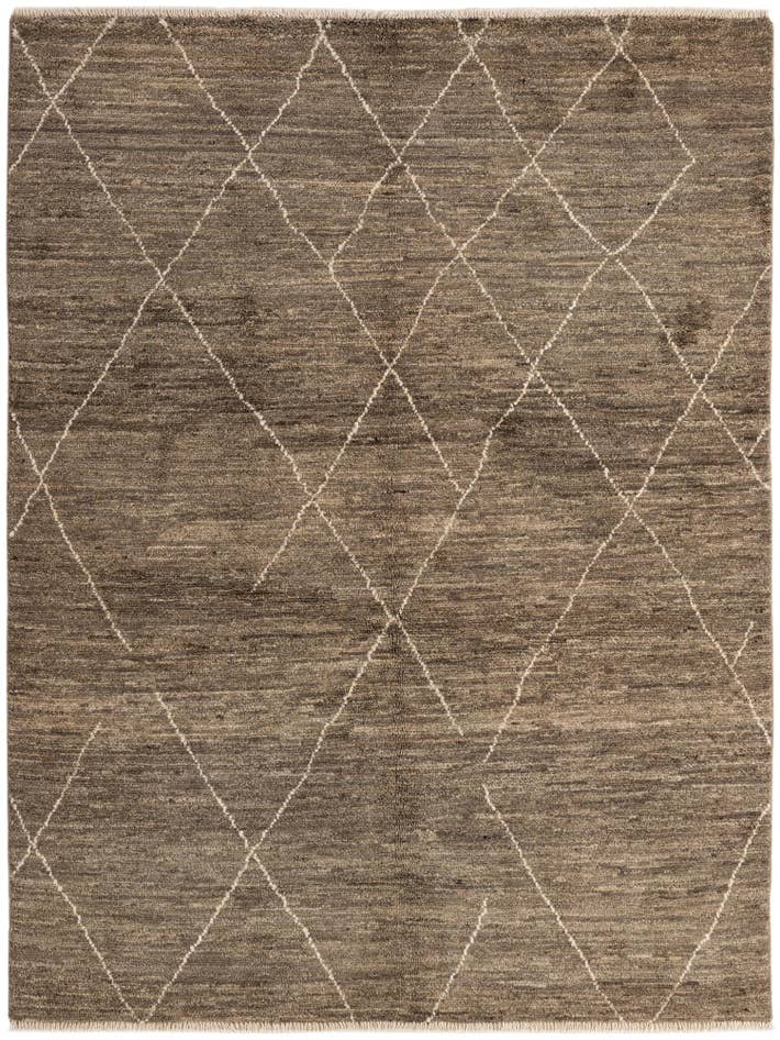 Detail image of 5' x 6' 9 Hand Knotted Moroccan Wool Rug