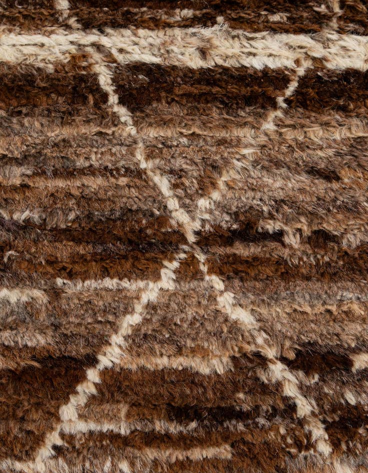 Detail image of 5' 5 x 7' 9  Hand Knotted Moroccan Wool Rug