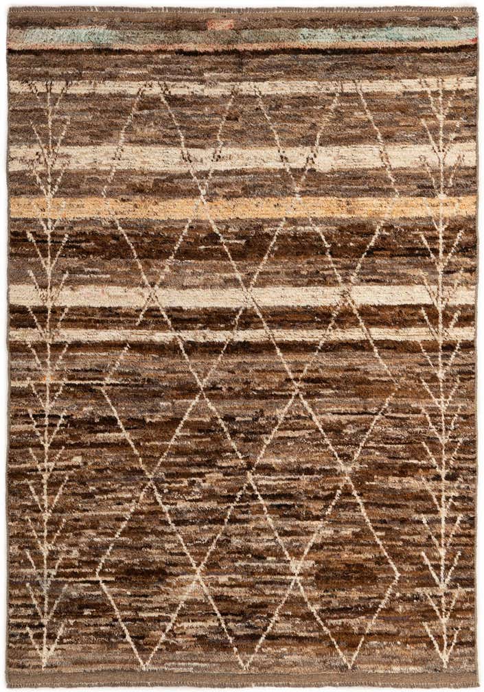 5' 5 x 7' 9 Hand Knotted Moroccan Wool Rug