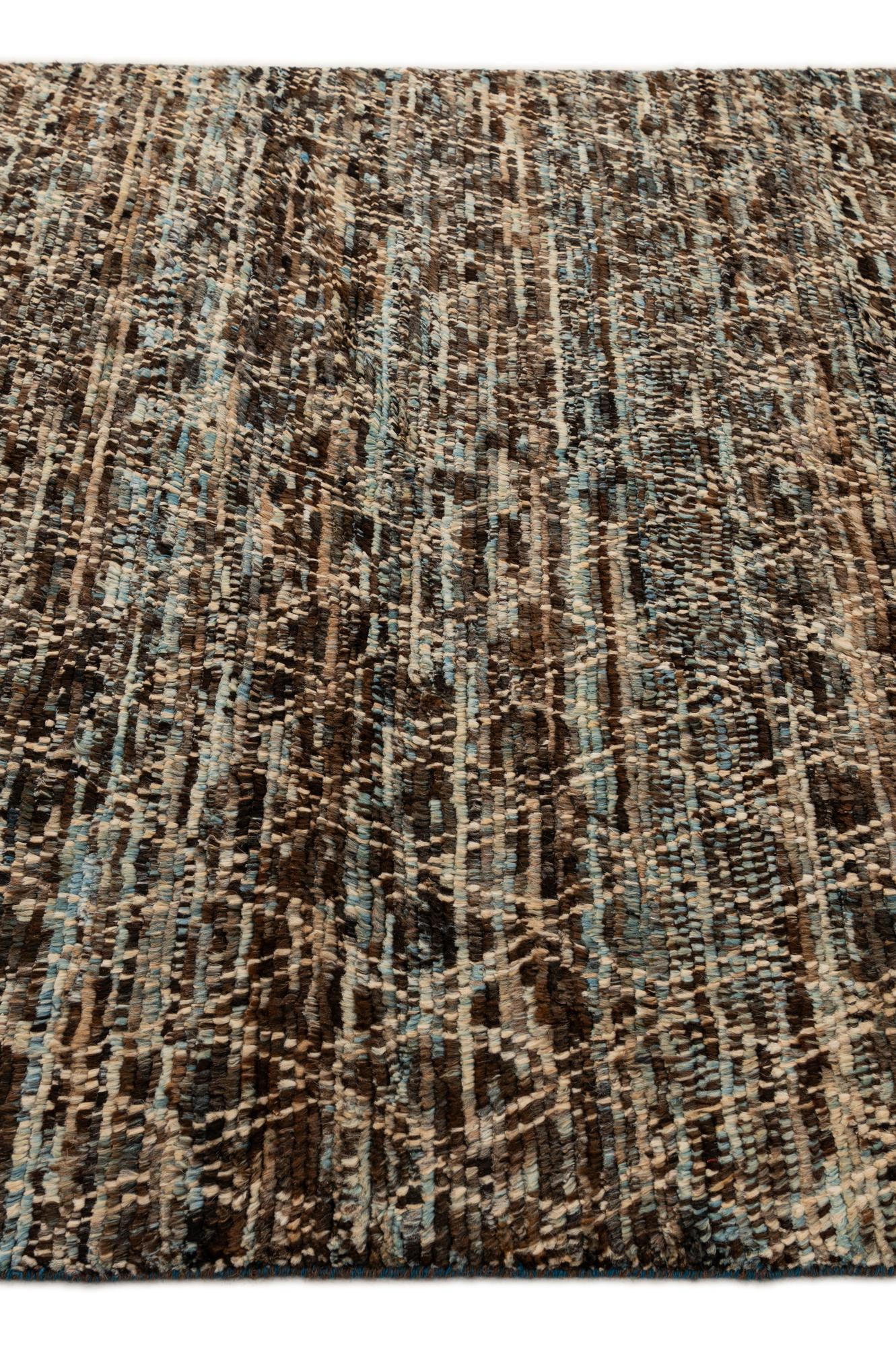 5' 7 x 8' 3 Hand Knotted Moroccan Wool Rug