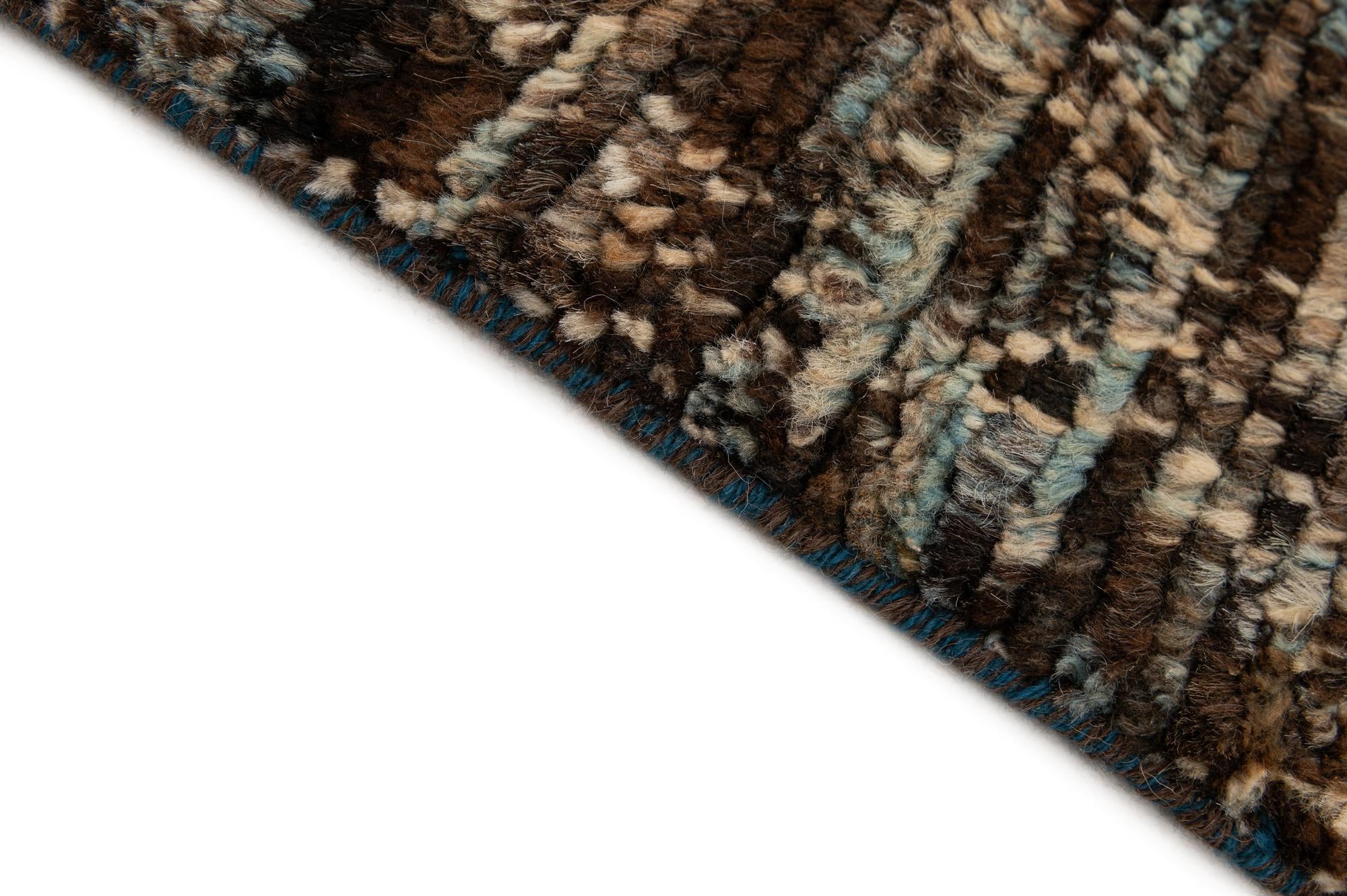 5' 7 x 8' 3 Hand Knotted Moroccan Wool Rug
