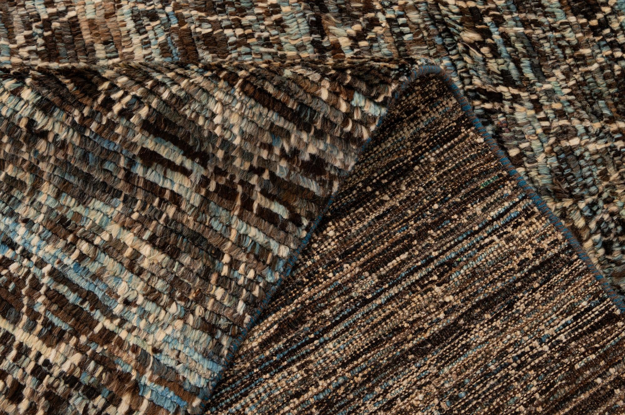 5' 7 x 8' 3 Hand Knotted Moroccan Wool Rug