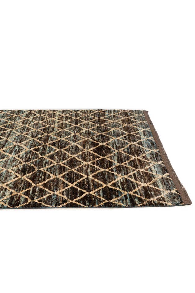 Detail image of 5' 6 x 7' 6 Hand Knotted Moroccan Wool Rug