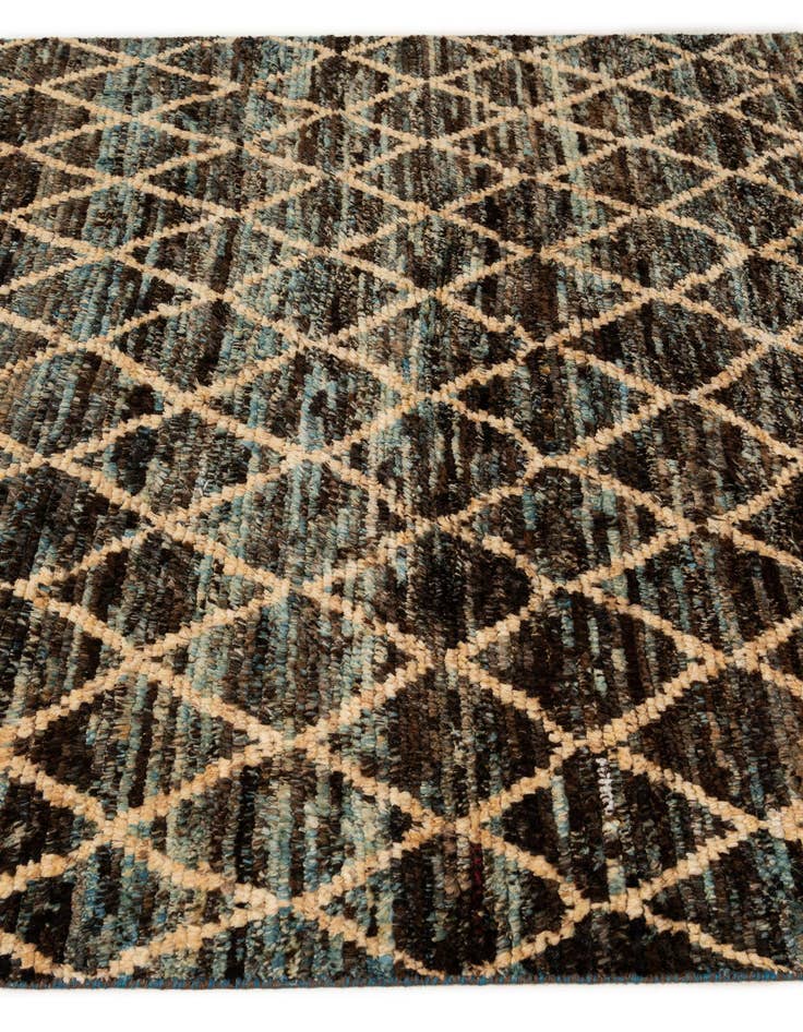 Detail image of 5' 6 x 7' 6  Hand Knotted Moroccan Wool Rug