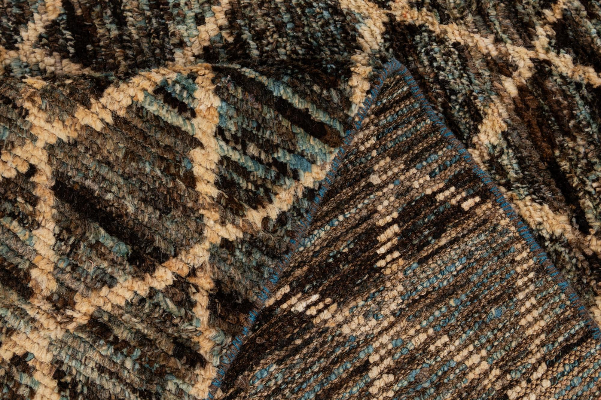 5' 6 x 7' 6 Hand Knotted Moroccan Wool Rug