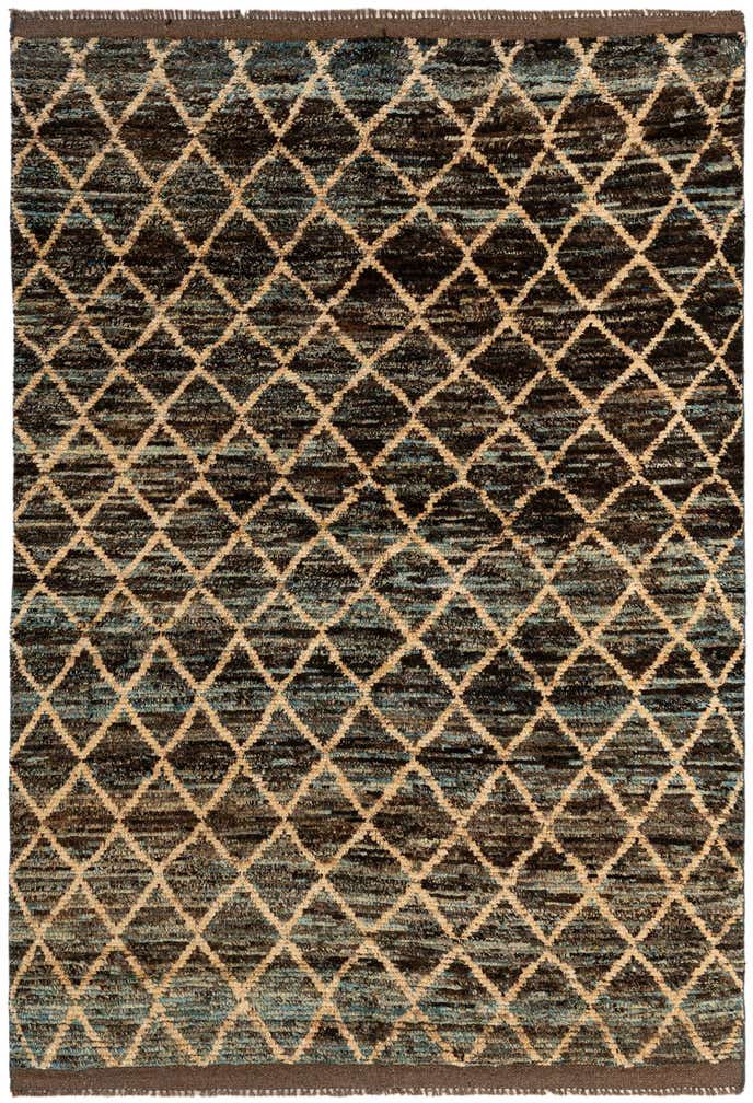 5' 6 x 7' 6 Hand Knotted Moroccan Wool Rug